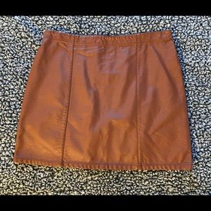 Leather skirt
